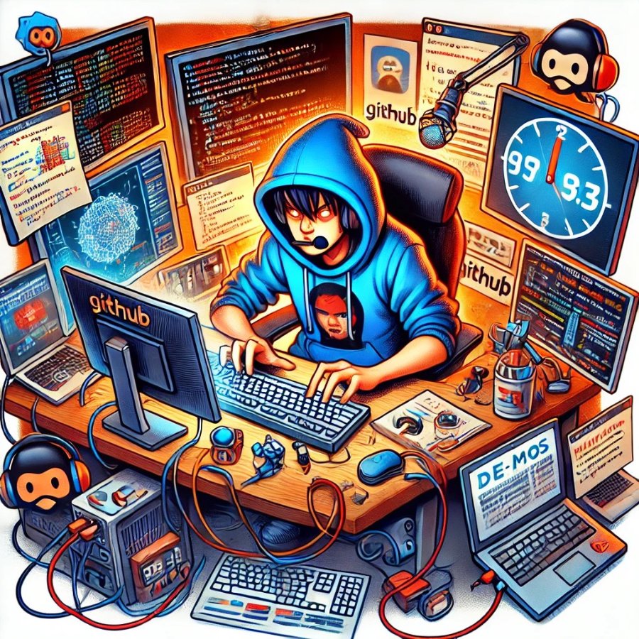Hacker illustration for the paper presentation role